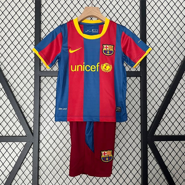 Camiseta Barcelona Primera equipo Retro Niño 2010 2011